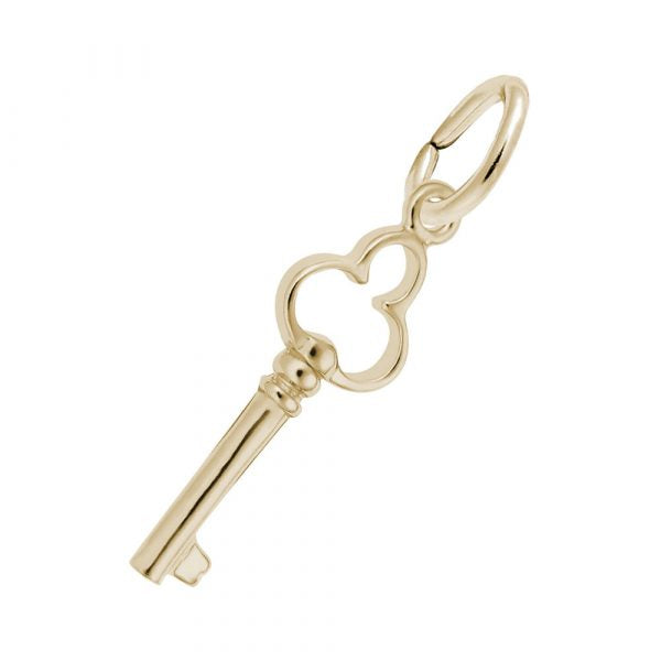 Rembrandt Charms Antique Trefoil Key Accent Charm