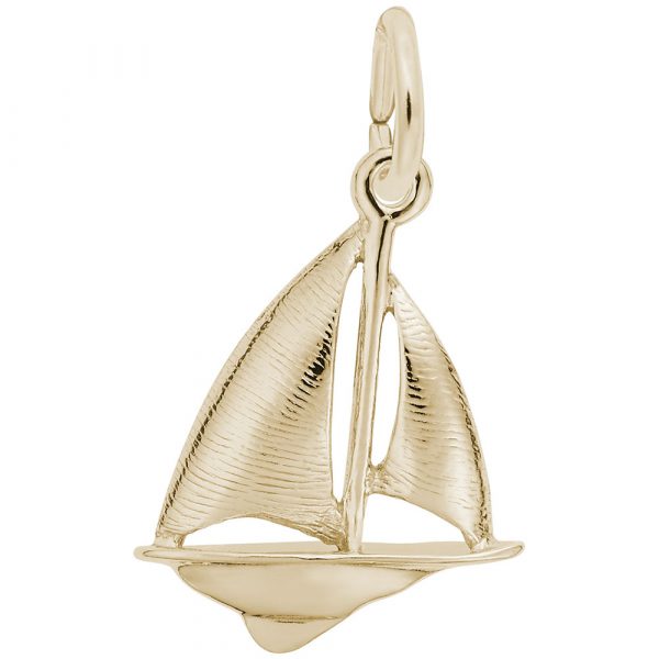 Rembrandt Charms Sloop Sailboat Charm