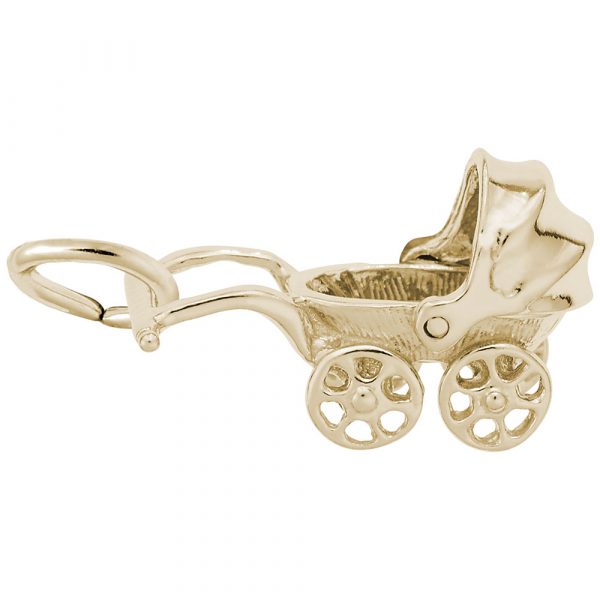Rembrandt Charms Canopy Baby Carriage Charm