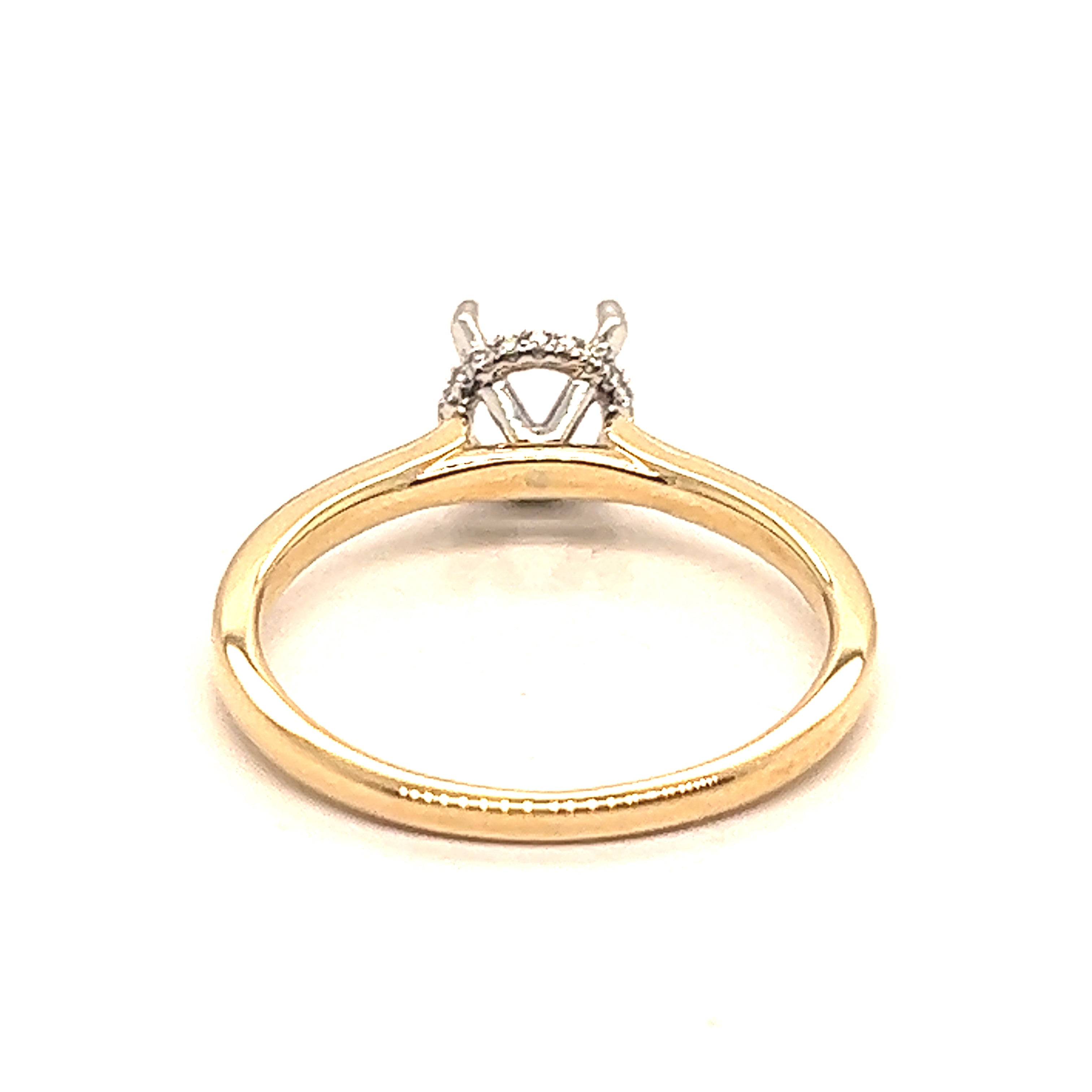 Diamond Hidden Halo Solitaire Engagement Ring Setting