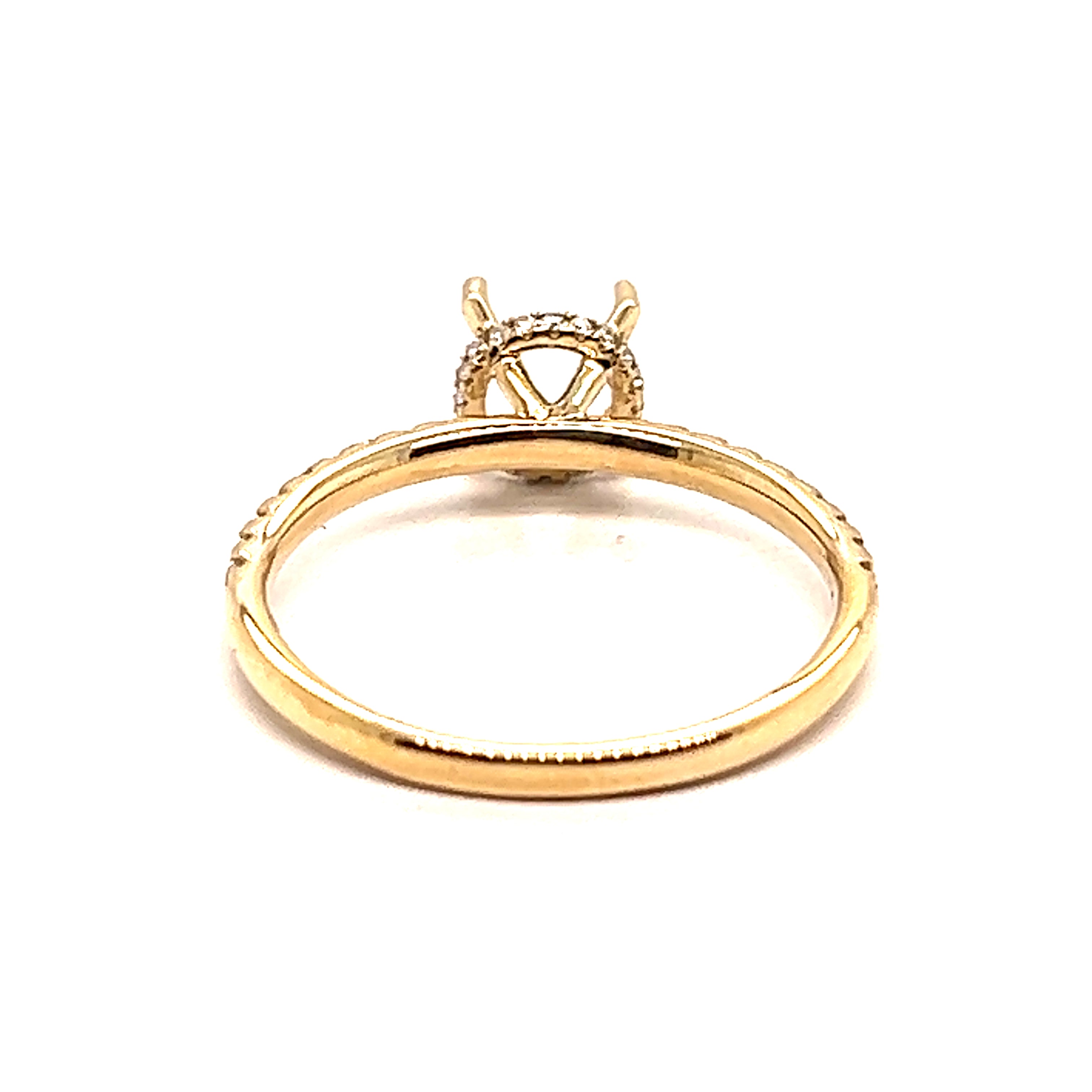 Diamond Hidden Halo Engagement Ring Setting