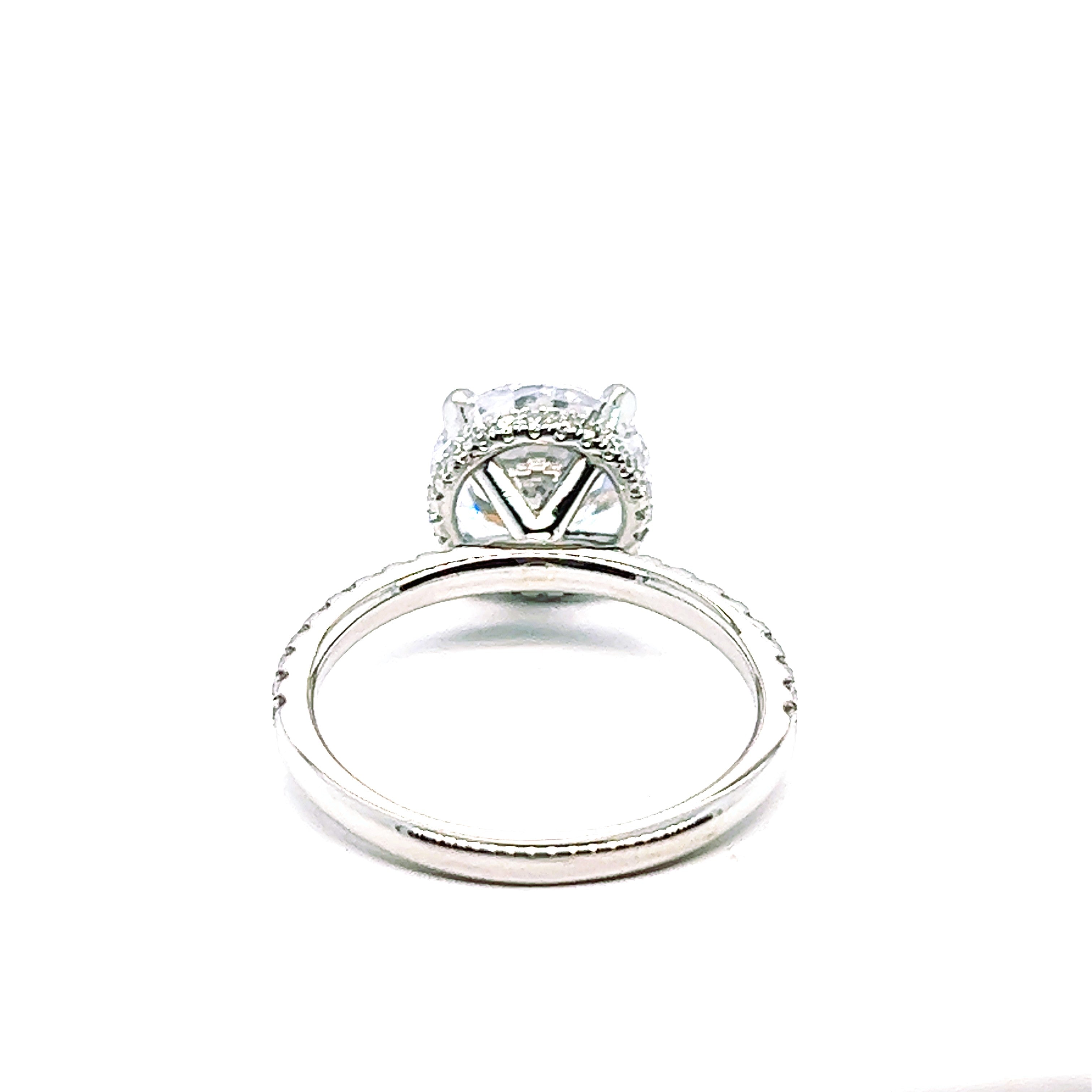 Diamond Hidden Halo Engagement Ring Setting