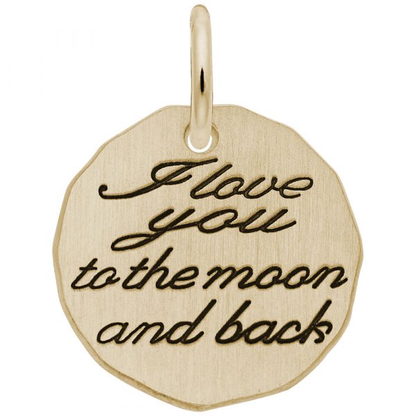 Rembrandt Charms I Love You to the Moon and Back Charm