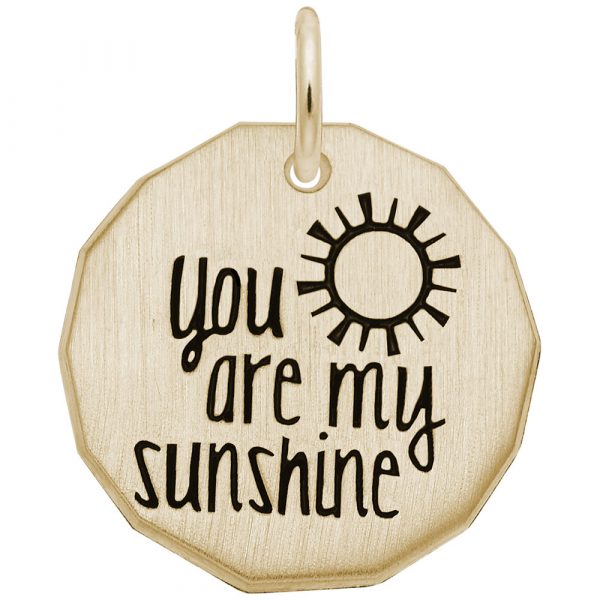 Rembrandt Charms You Are My Sunshine Tag Charm