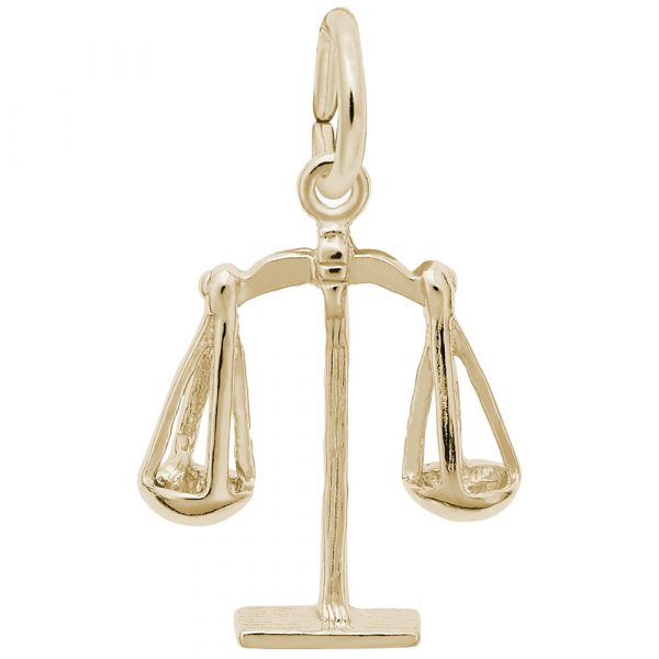 Rembrandt Charms Scales of Justice Charm