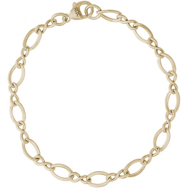 Rembrandt Charms Large Figure Eight Link Classic Bracelet