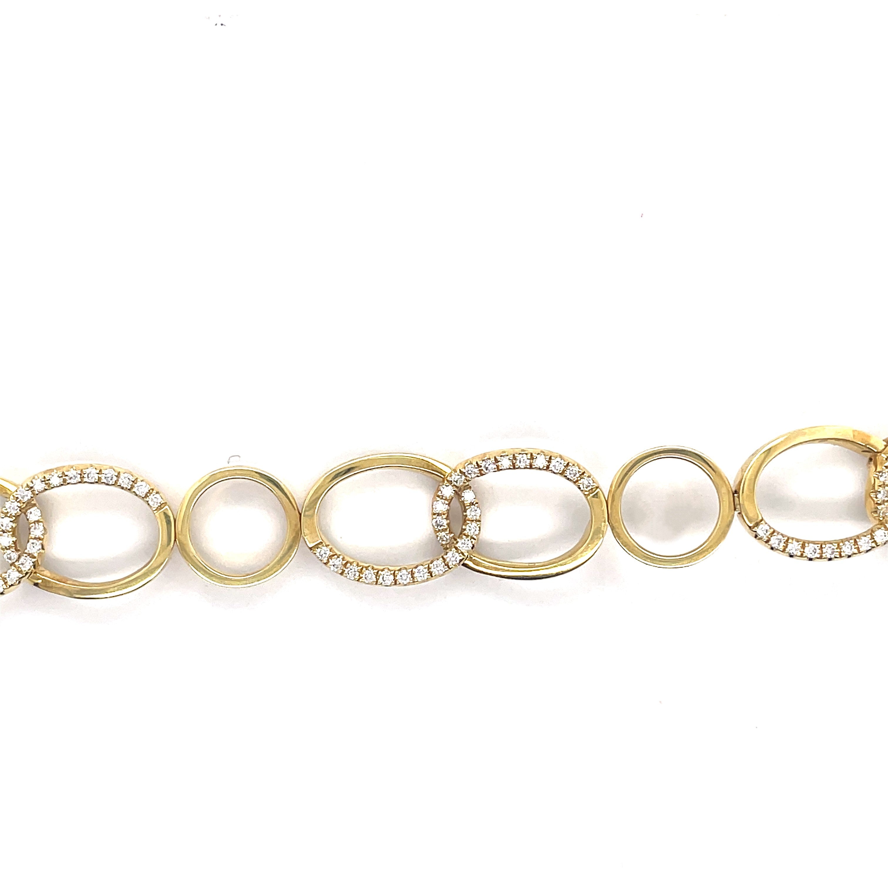 Diamond Open Link Bracelet