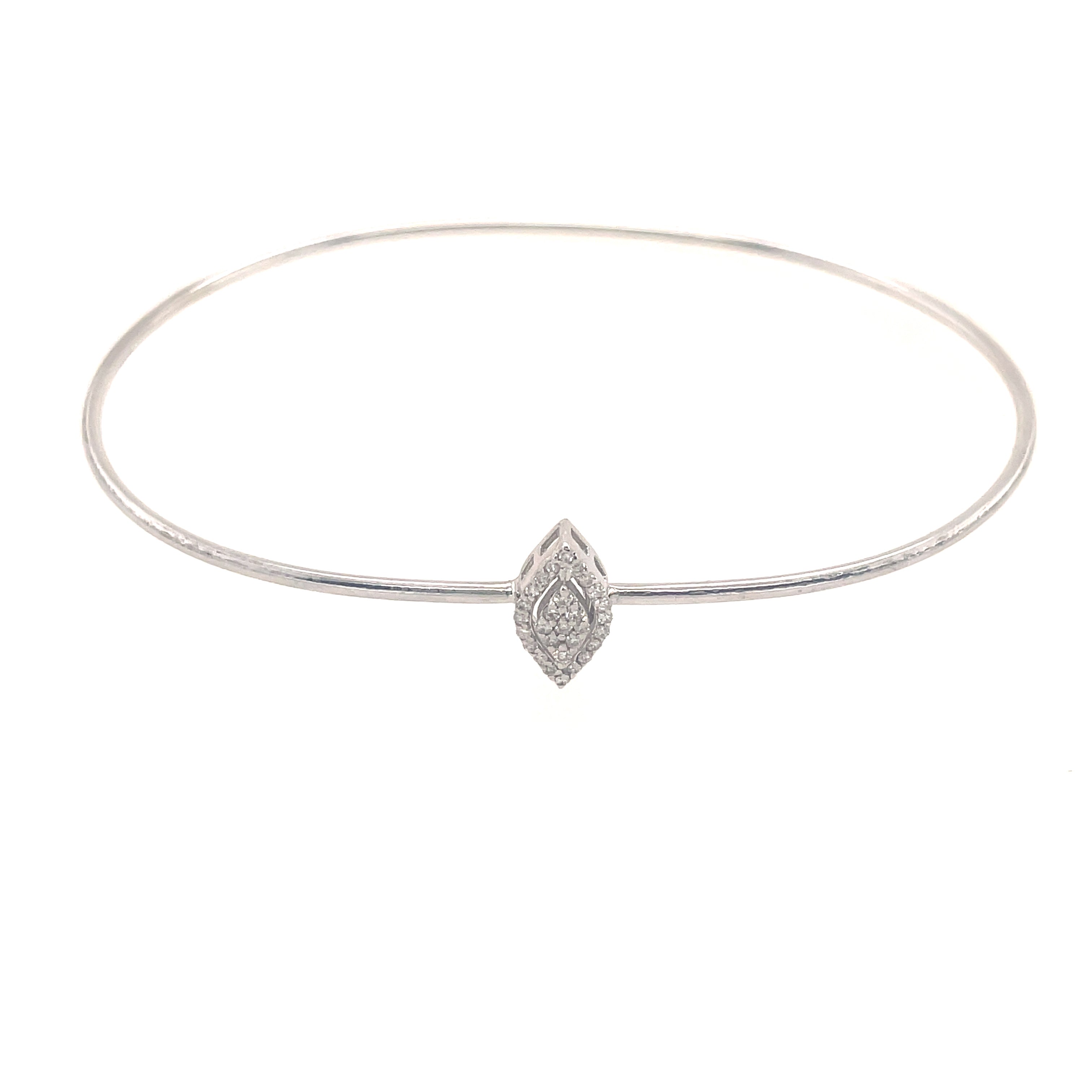 Flexible Diamond Bangle Bracelet