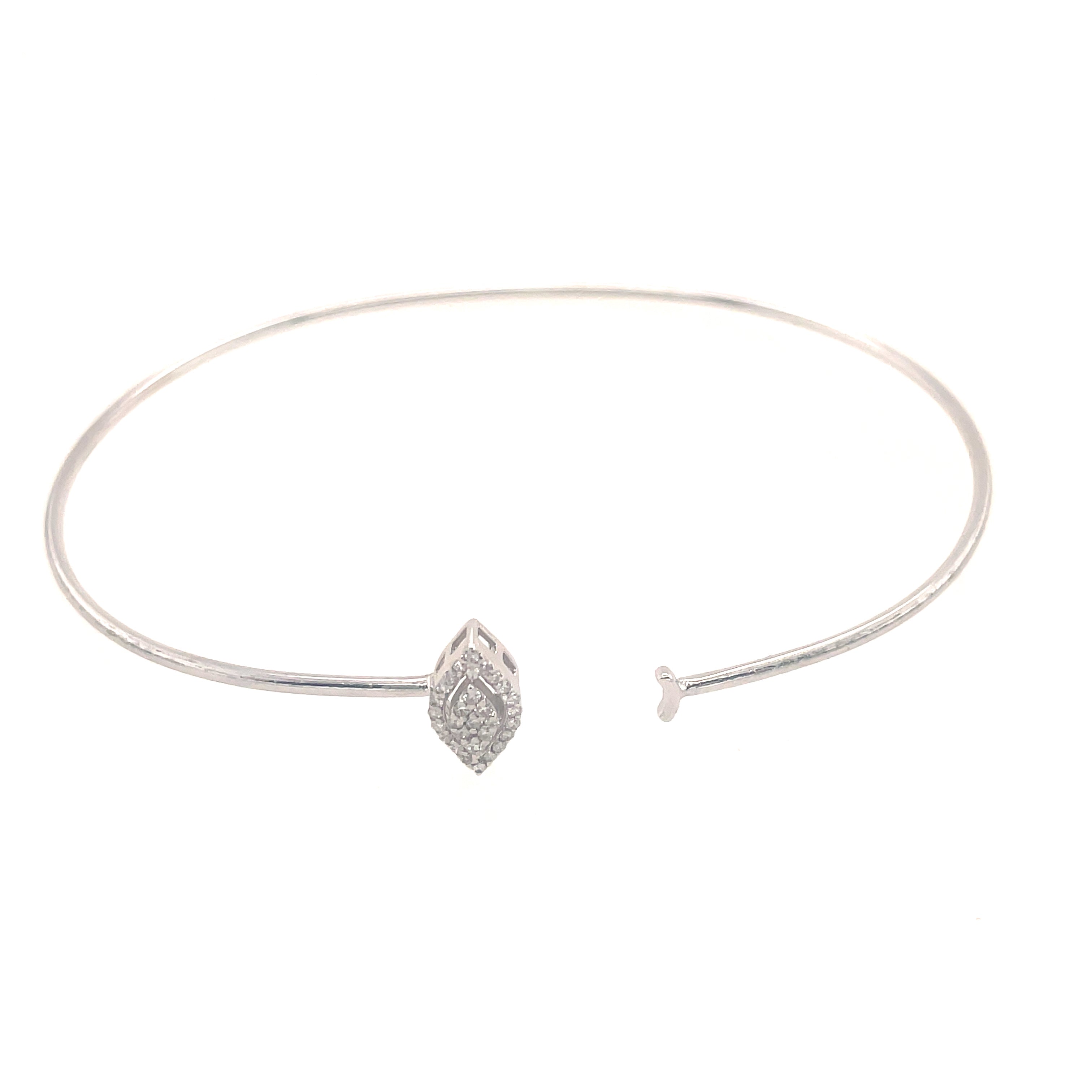 Flexible Diamond Bangle Bracelet