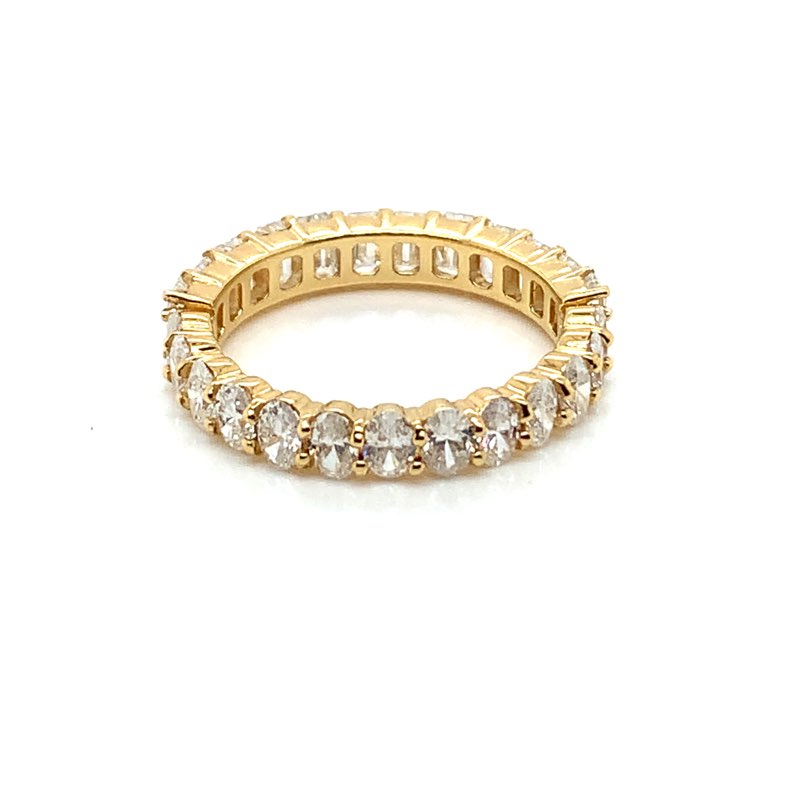 Oval and Emerald Cut Diamond Eternity Band