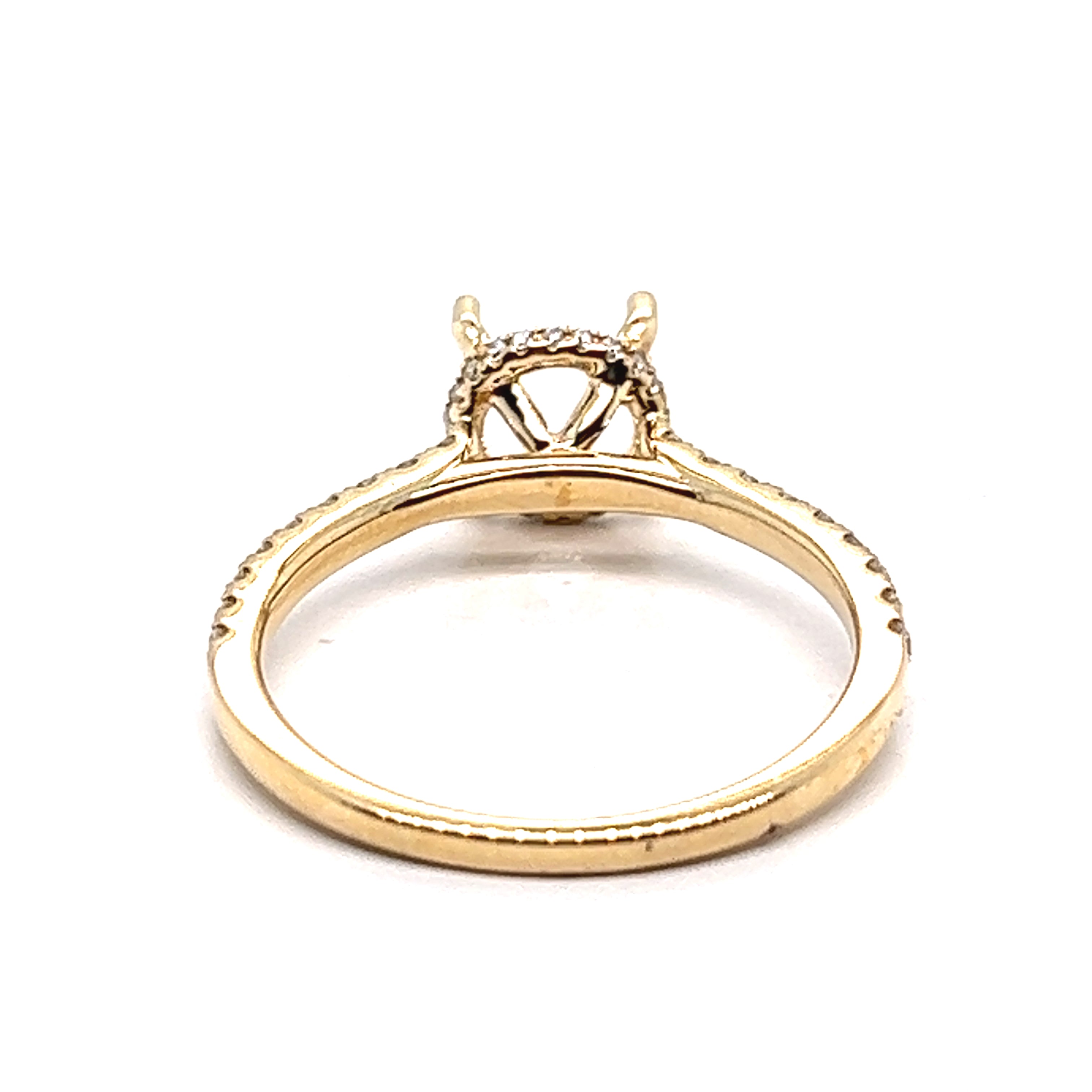 Diamond Hidden Halo Engagement Ring Setting