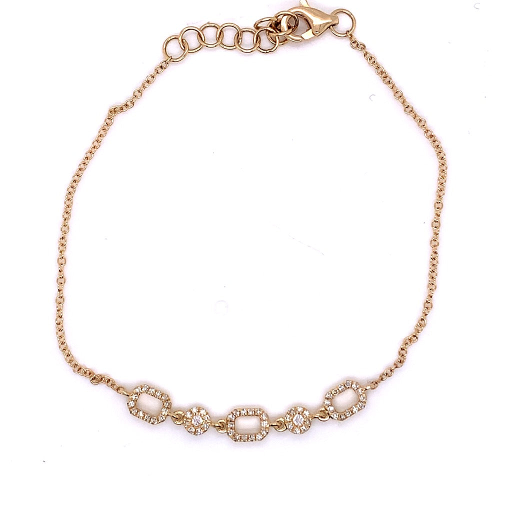 Diamond Geometric Bracelet