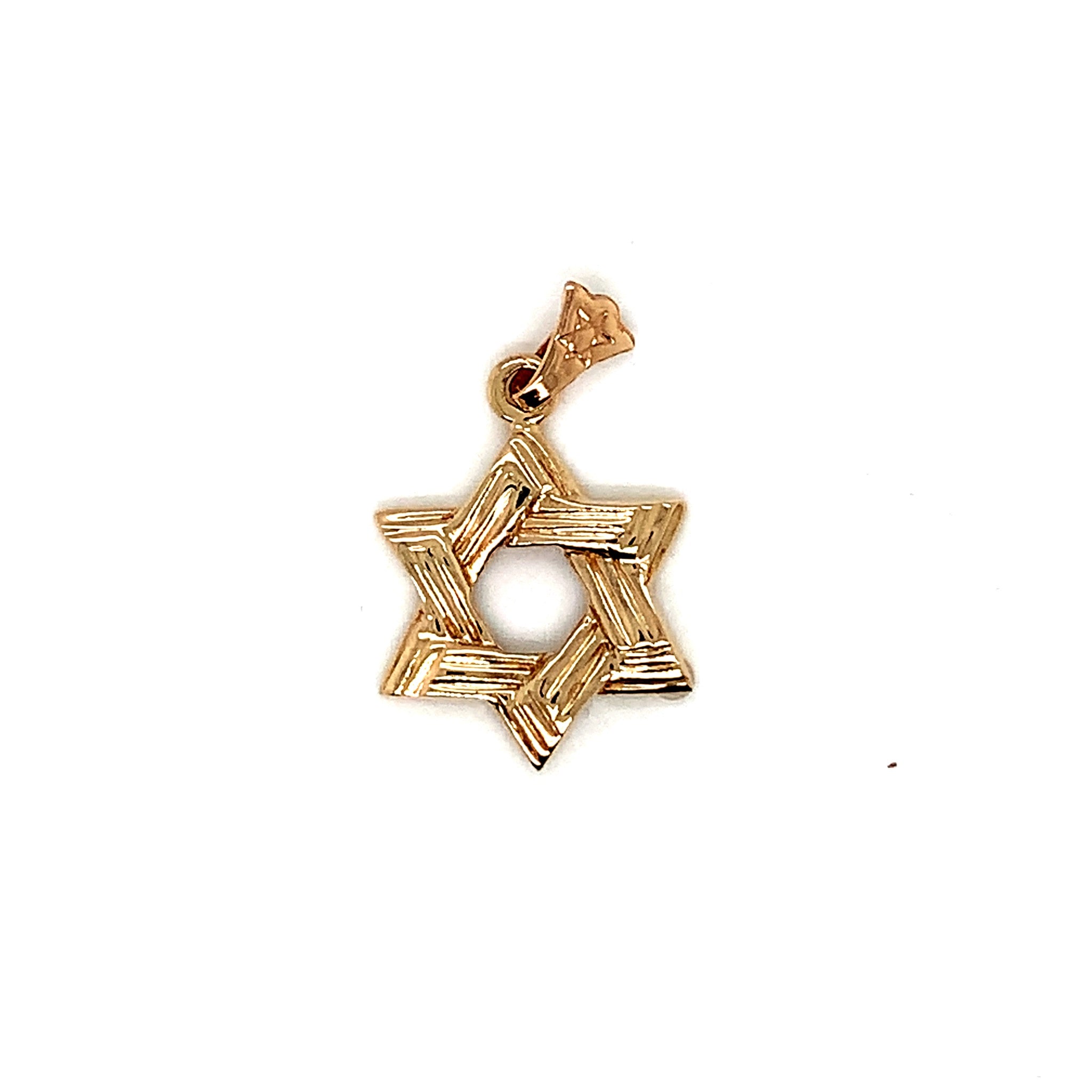 Solid Striped Star of David Pendant