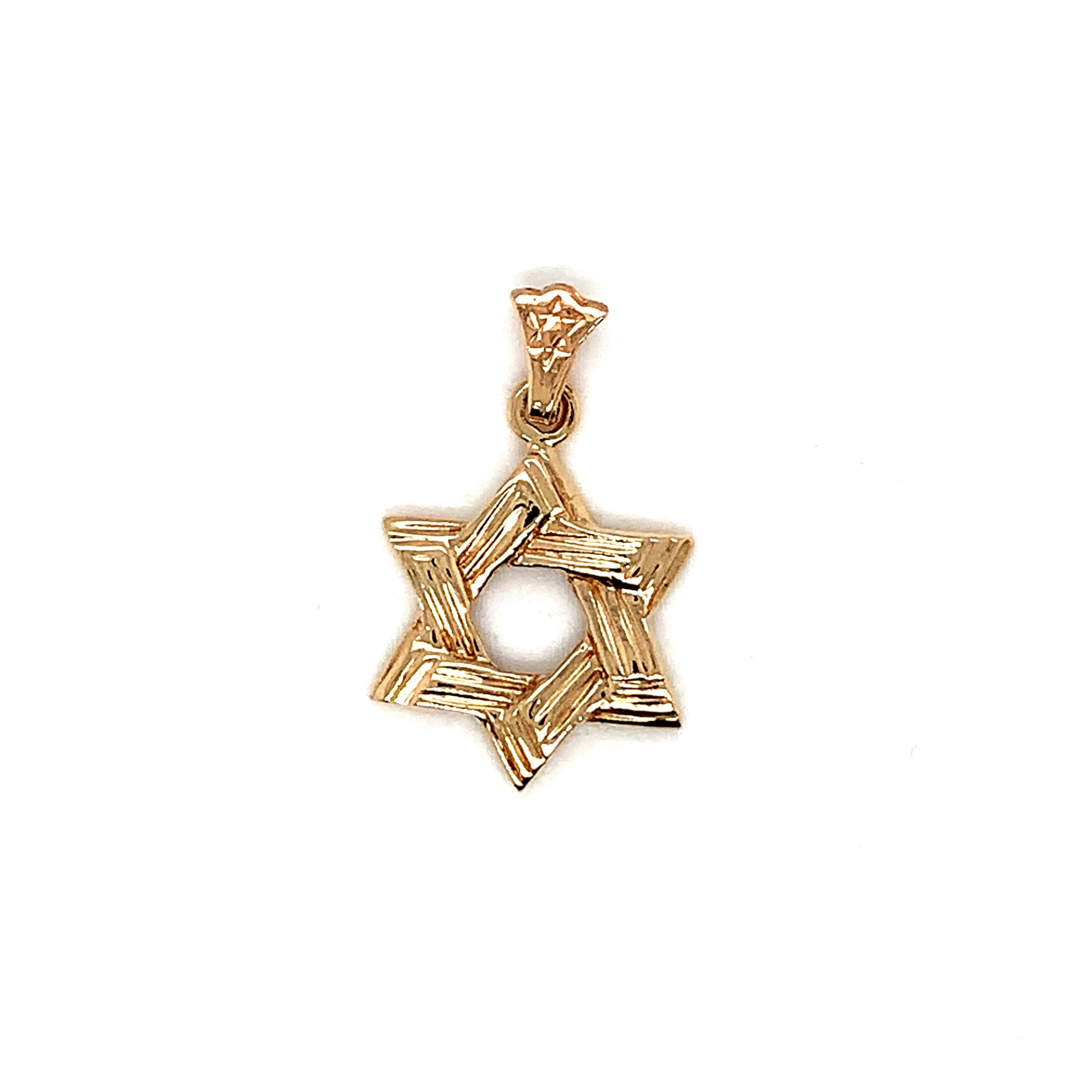 Solid Striped Star of David Pendant