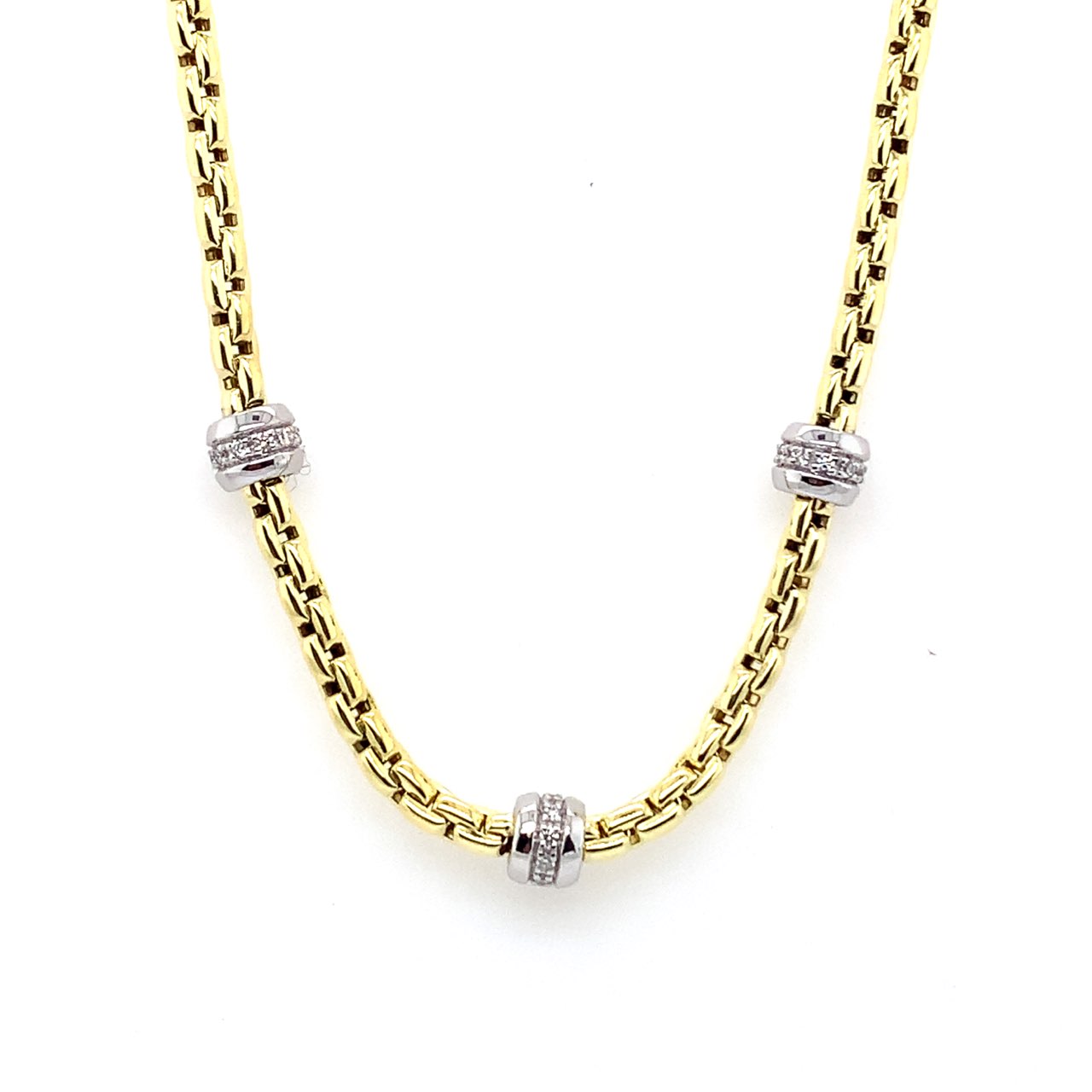 Diamond Beaded Necklace