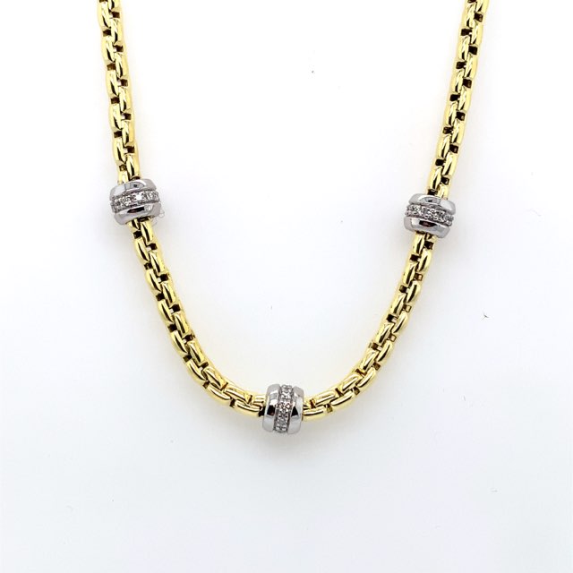 Diamond Beaded Necklace