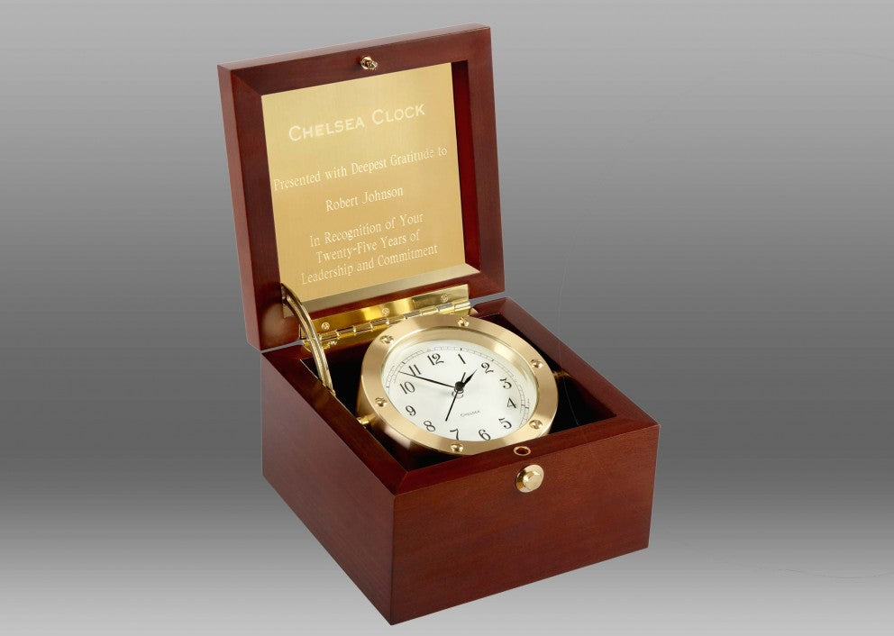 Chelsea Solid Brass Constitution Desk Clock online Working NICE!