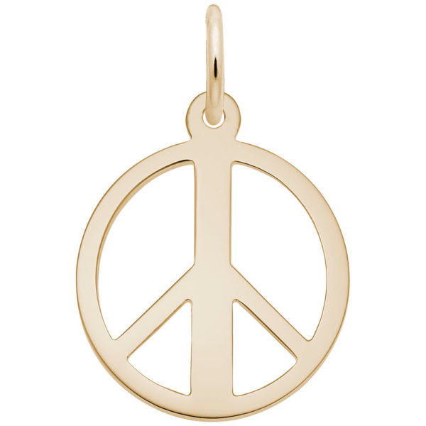 Rembrandt Charms Peace Symbol Charm
