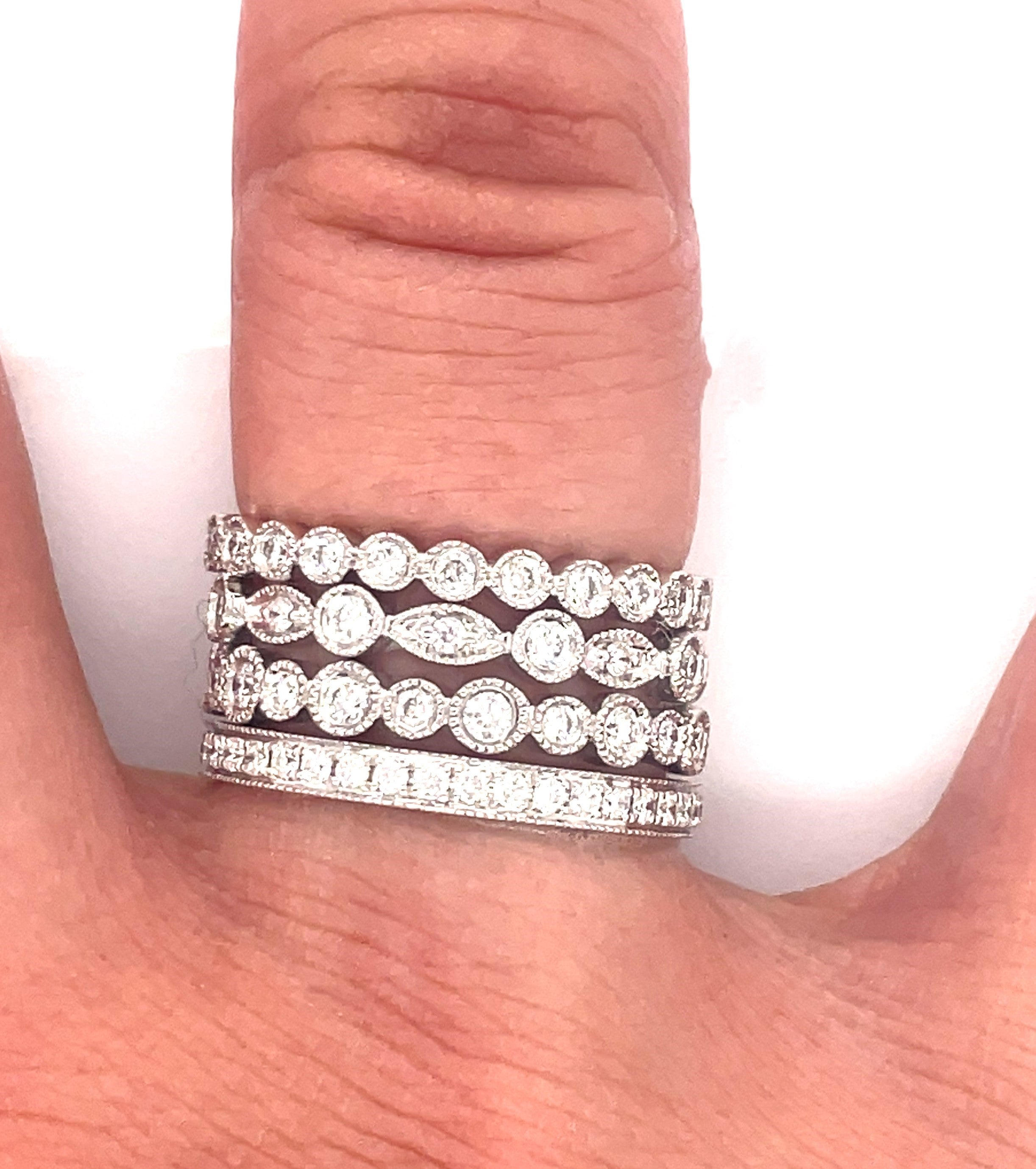 Diamond Band Stacking Set