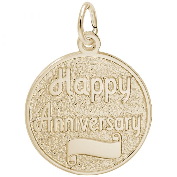 Rembrandt Charms Happy Anniversary Disc Charm