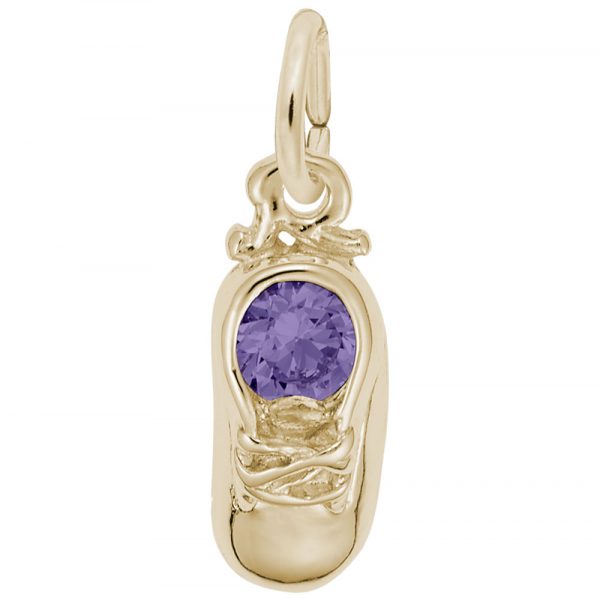 Rembrandt Charms February Baby Shoe Charm