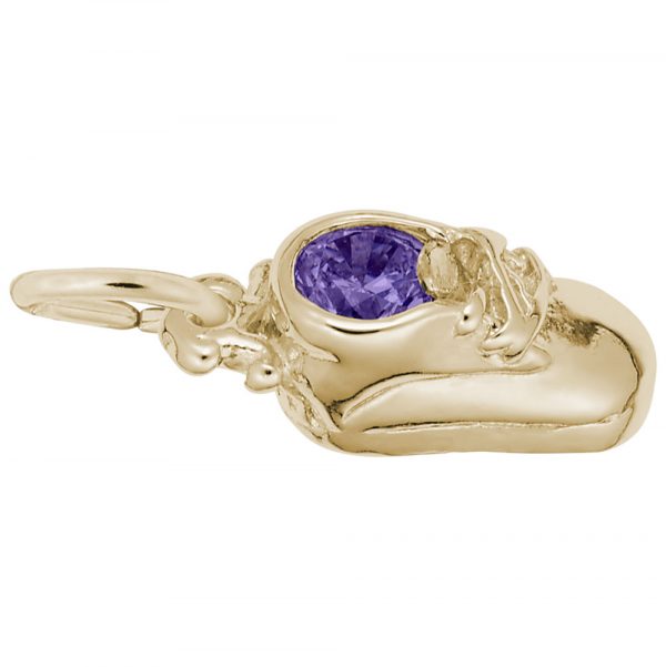 Rembrandt Charms February Baby Shoe Charm