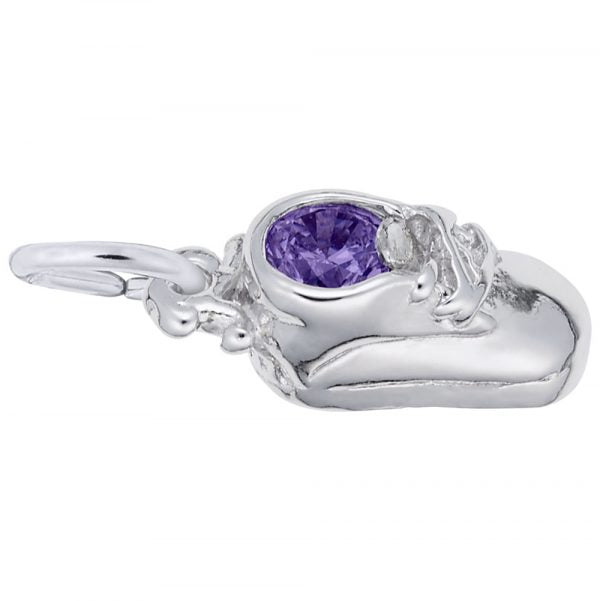 Rembrandt Charms February Baby Shoe Charm