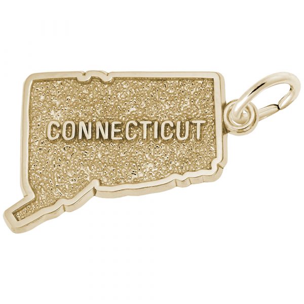 Rembrandt Charms Connecticut Map Charm