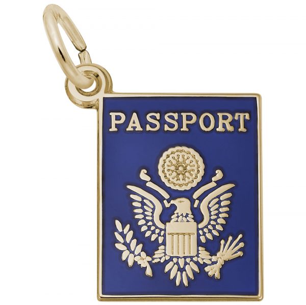 Rembrandt Charms United States Passport Charm