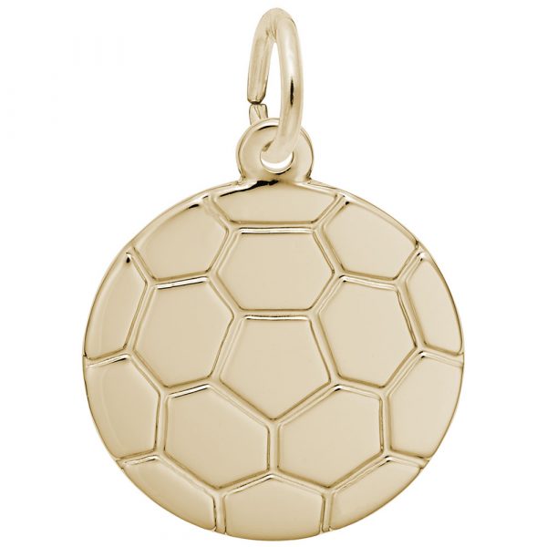 Rembrandt Charms Flat Soccer Ball Charm