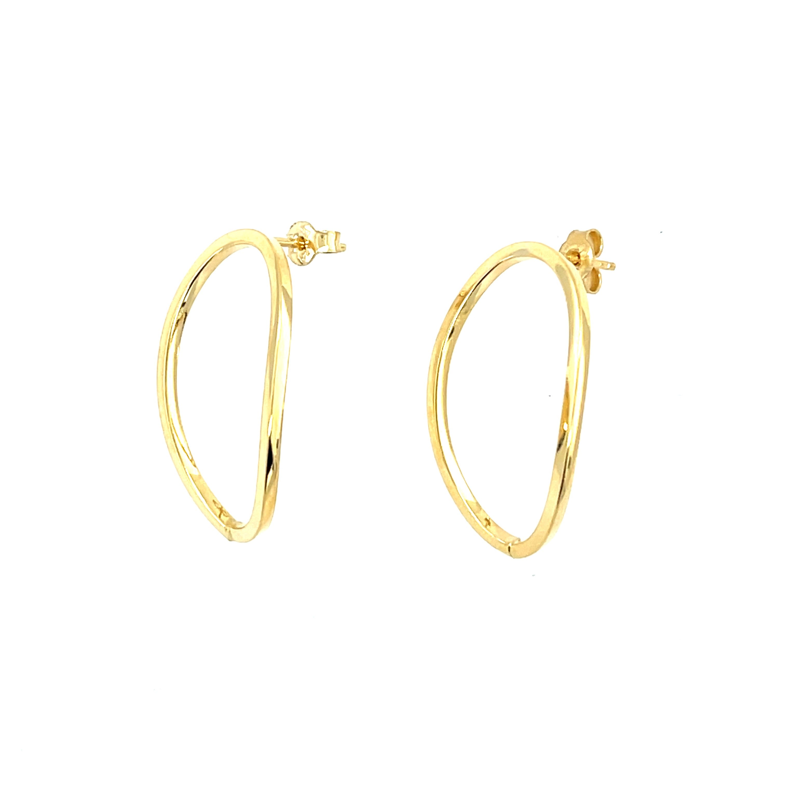 Oval Hoop Earrings