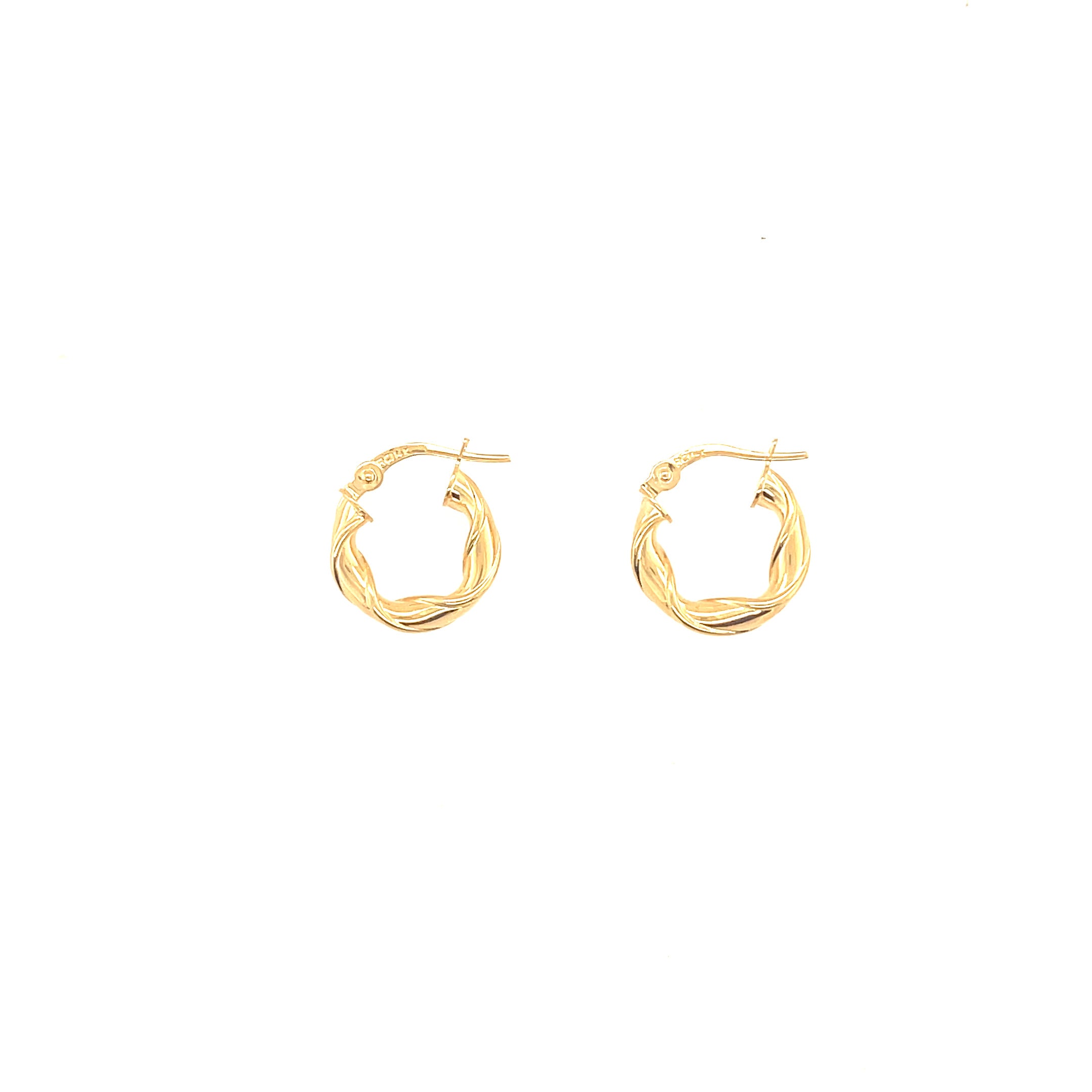 3MM Wavy Hoop Earrings