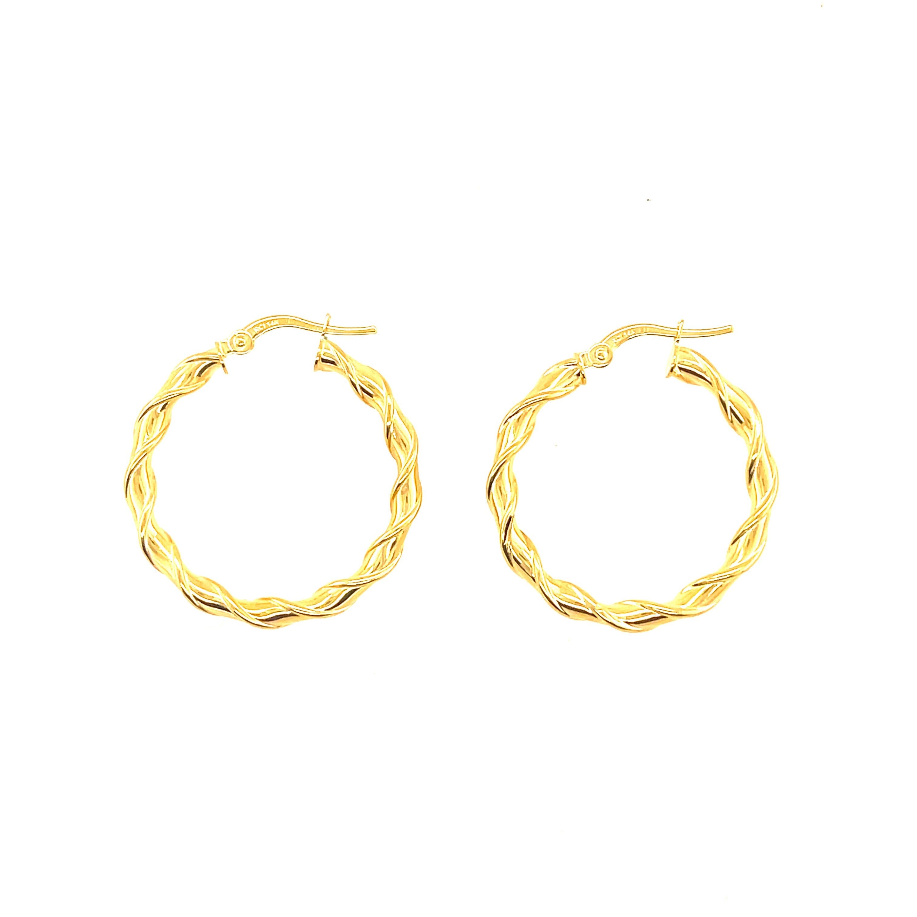 3MM Coil Hoop Earrings