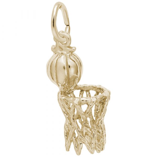 Rembrandt Charms Basketball Hoop and Net Charm