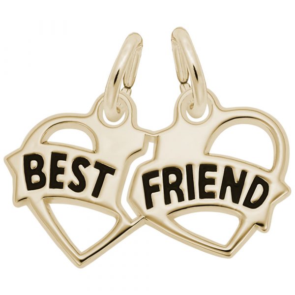 Rembrandt Charms Best Friend Hearts Charm