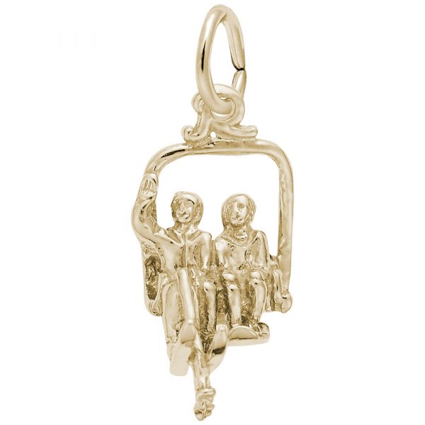 Rembrandt Charms Two Person Ski Lift Charm