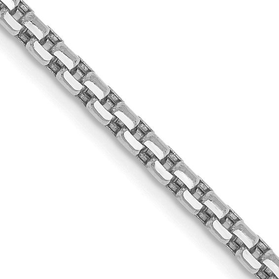 Round Box Link Chain, 2.5MM