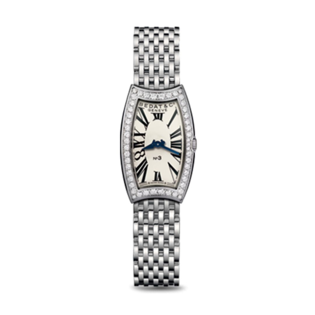 Bedat & Co. Diamond & Stainless Steel watch Bedat & Co No 3 Diamond Stainless Steel Watch 314 | eBay main image 4