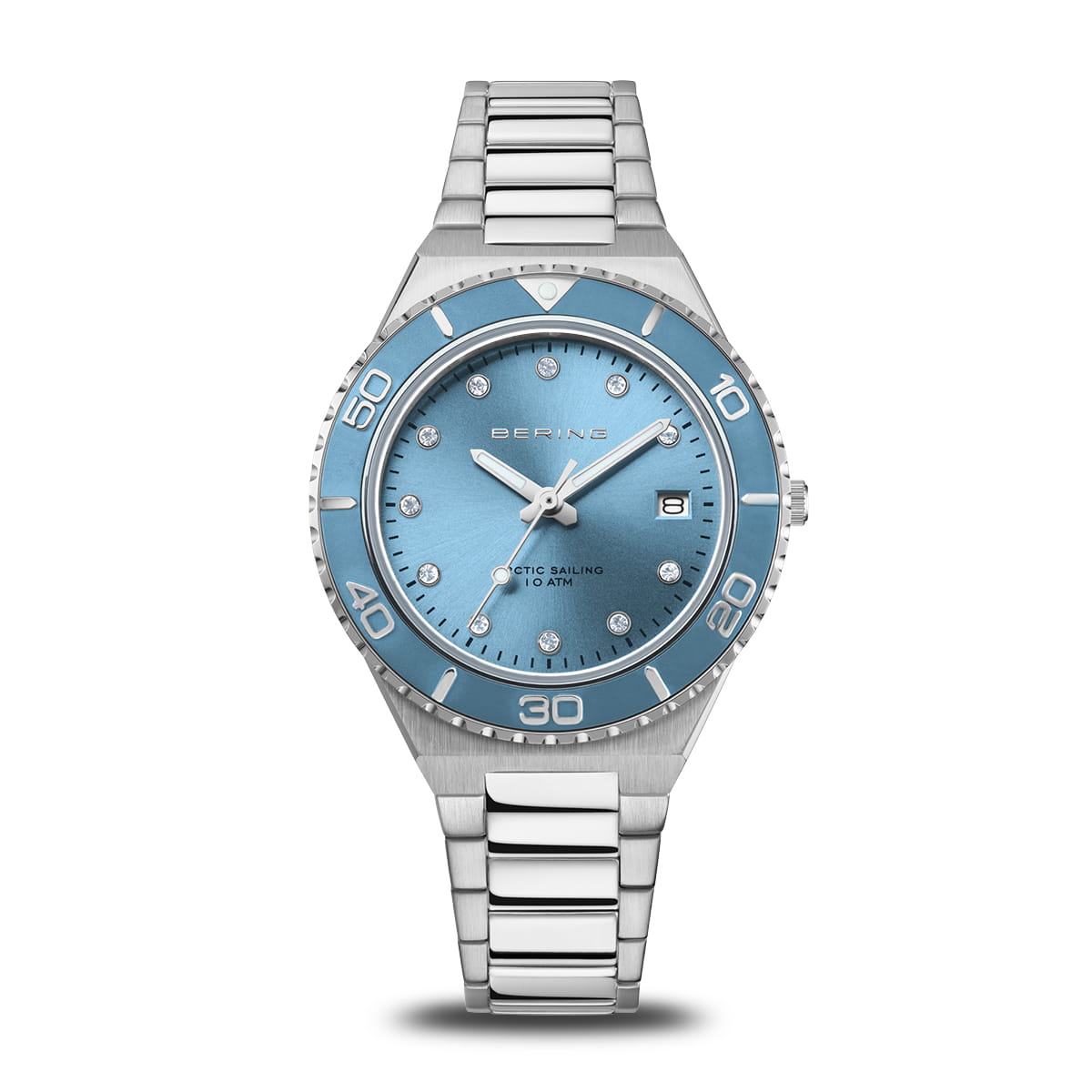 Bering women's stainless steel blue dial watch
