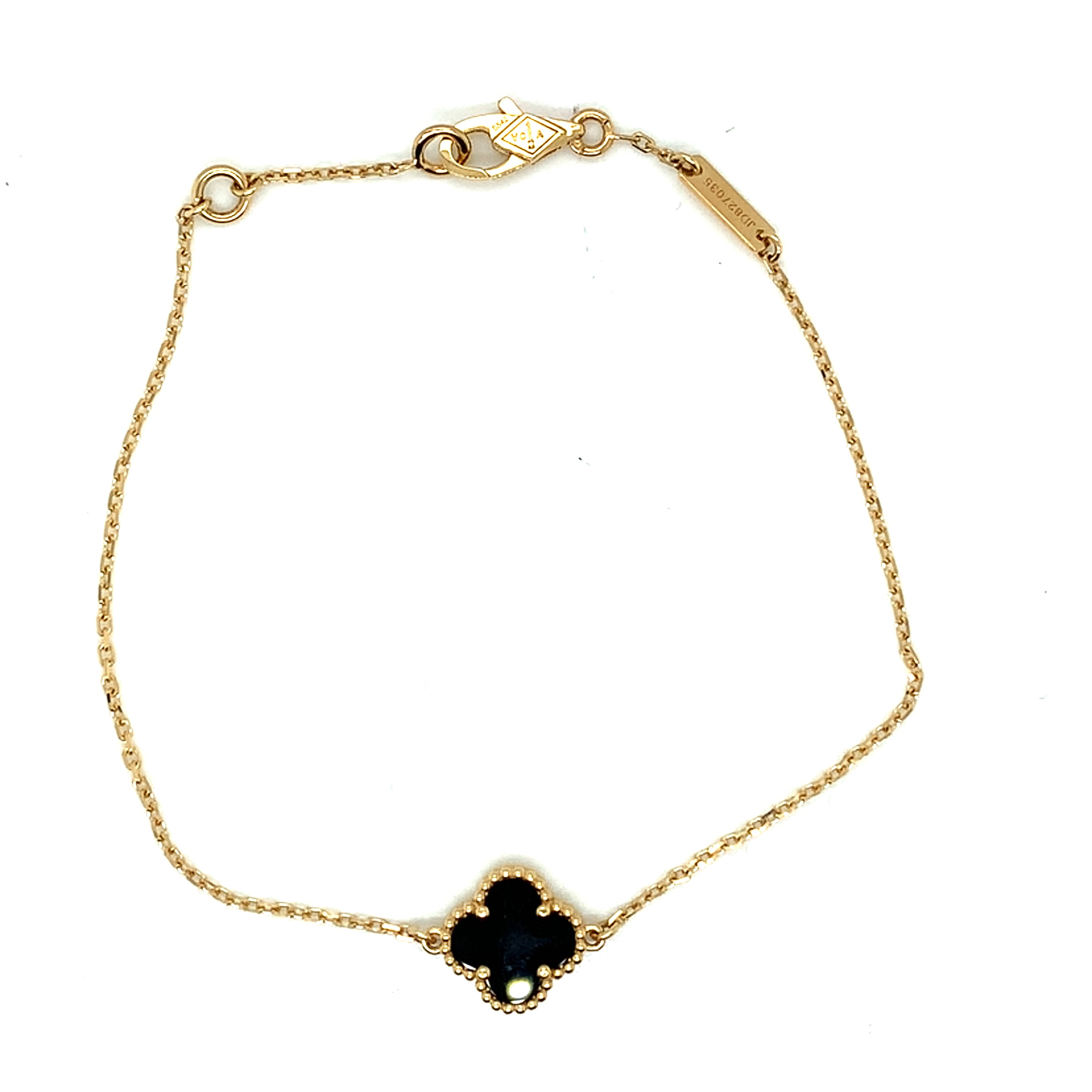 Black Onyx Clover Bracelet