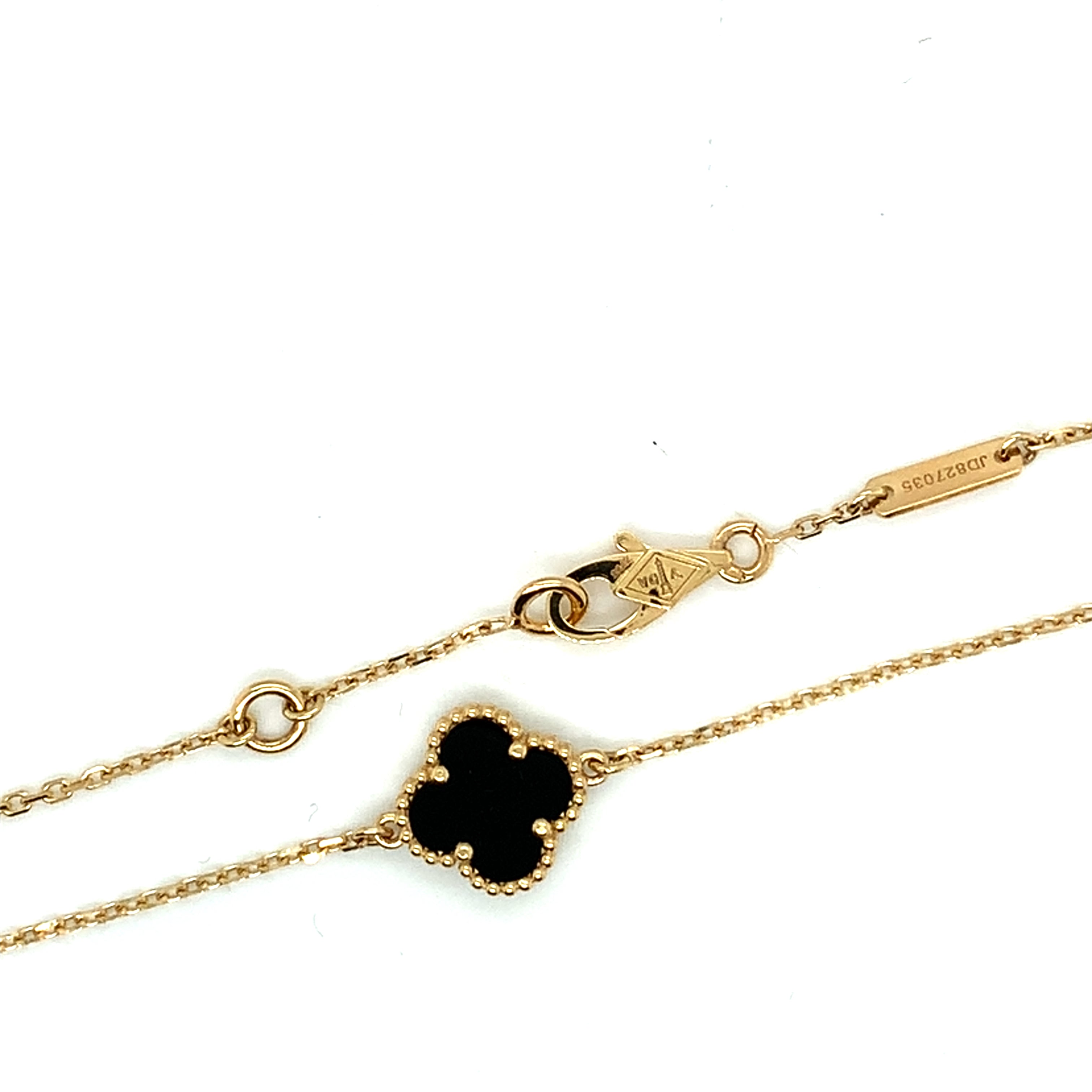 Black Onyx Clover Bracelet