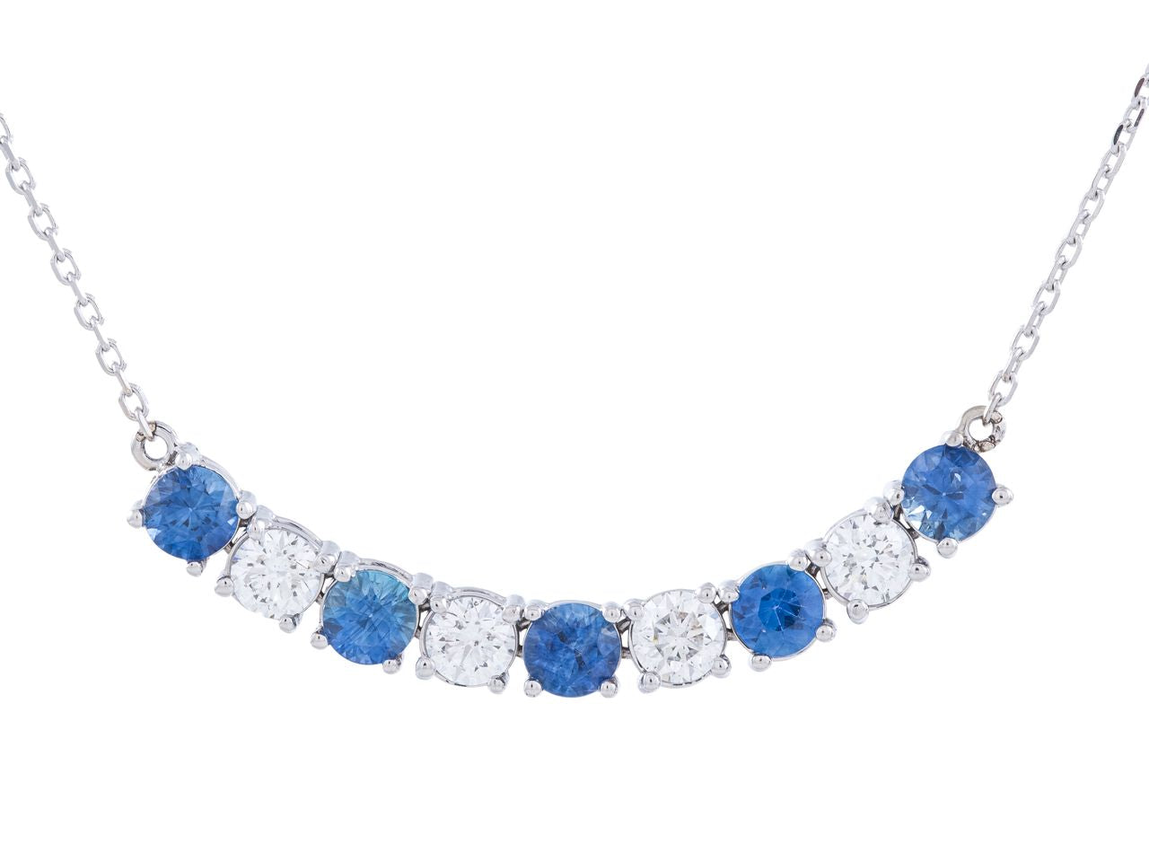 Sapphire and Diamond Necklace