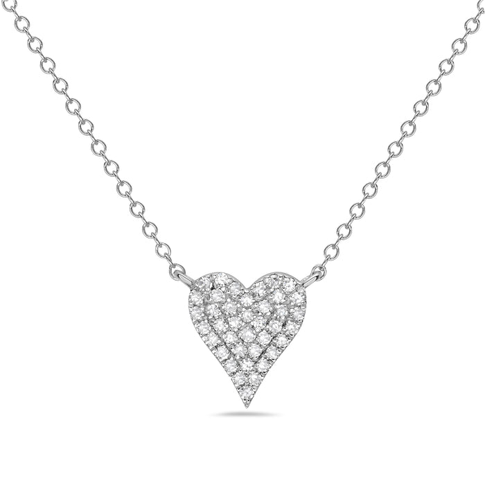 Diamond Heart Pendant Necklace