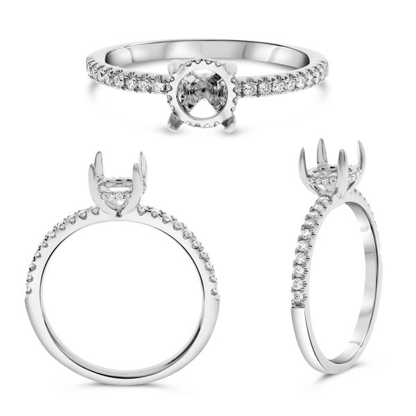 Diamond Hidden Halo Engagement Ring Setting
