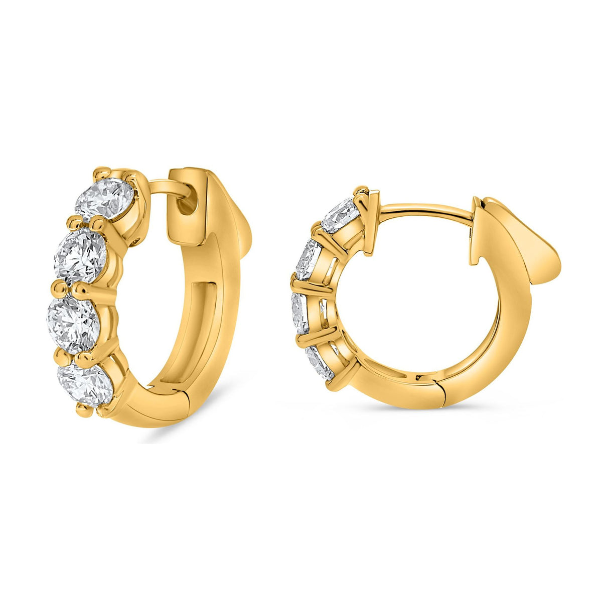 Diamond Hoop Earrings