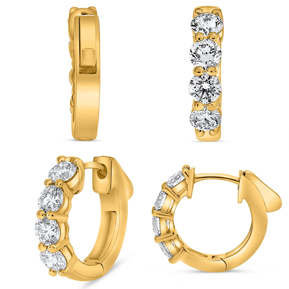 Diamond Hoop Earrings