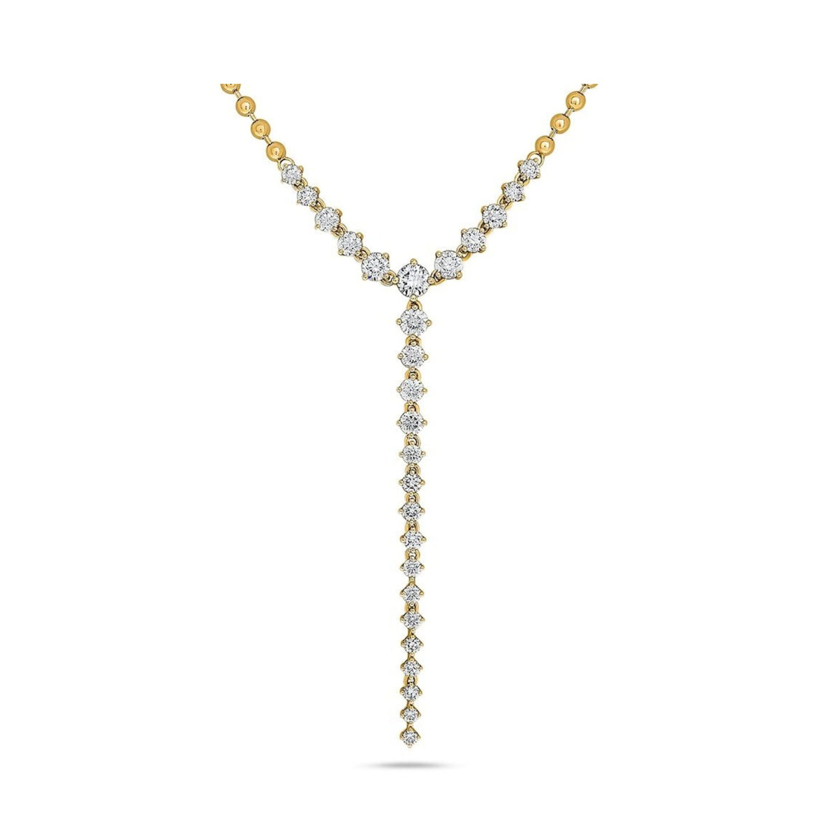 Diamond Y Drop Necklace
