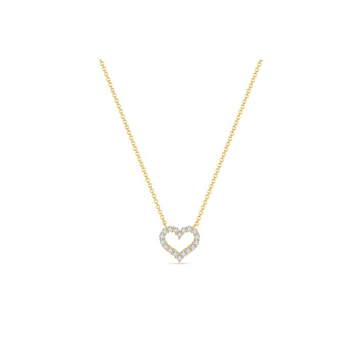 Diamond Open Heart Necklace