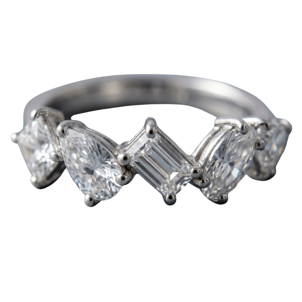 Fancy Cut Diamond Band
