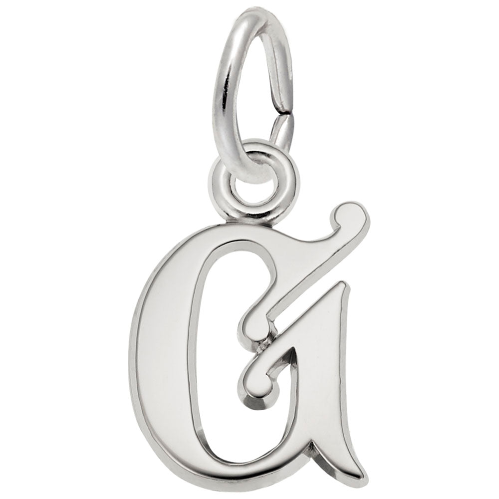 Rembrandt Charms Curly Initial Accent Charm